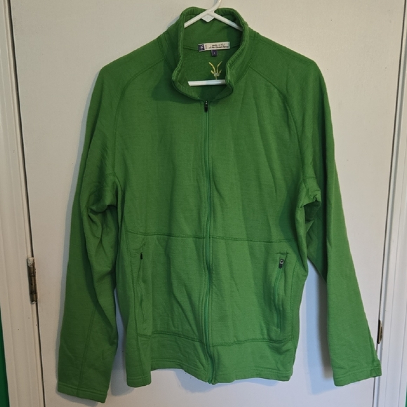 Ibex Green Merino Wool Jacket - Picture 1 of 6
